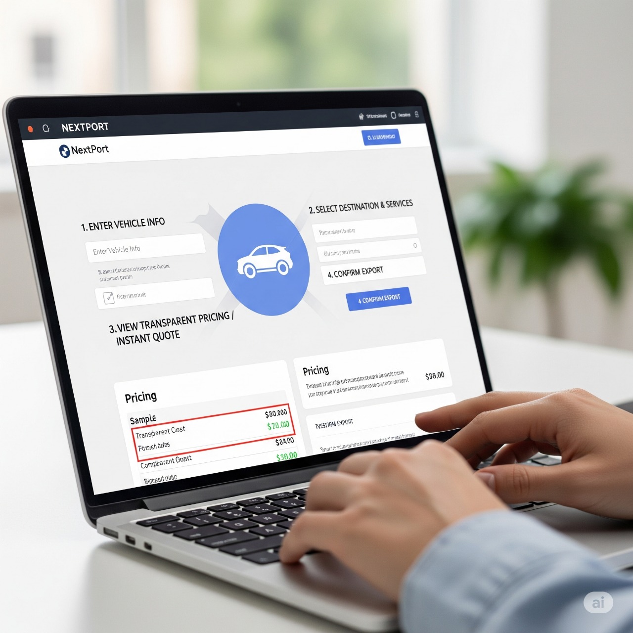 Book Your Vehicle Export with NextPort Process & Pricing Explained